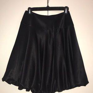 Silk black bubble skirt - fancy and classy